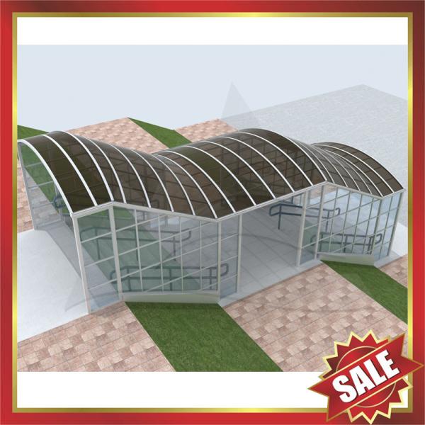 anti-uv polycarbonate aluminium alloy awning canopy for porch gazebo patio corridor-excellent wanterproofing sunshade