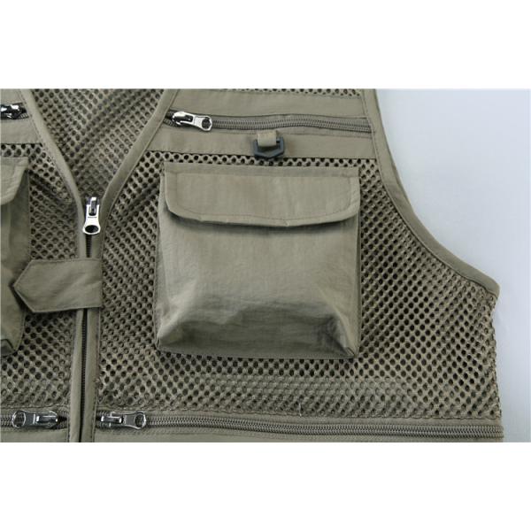 Diseñador de verano Casual Biker Multi-pocket Mesh Utility Respirante Pesca sin mangas Tamaño más chalecos y chalecos para hombres