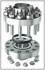 Фланец B16.5 кованой стали DIN стандартный ASTM A182 F44 254SMO WNRF