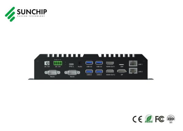 RK3588 Media Player Box Edge Computing AIoT NPU 6Tops 8K Android 12 RS232 RS485 Metal