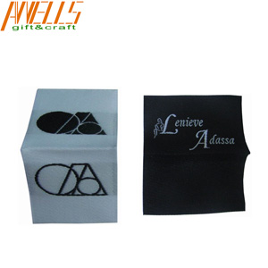 Double Spindle Woven Clothes Label Straight Cut Shrink Proof