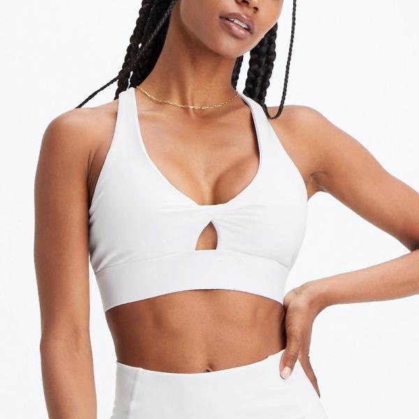 Wholesale Custom Logo High Impact Sexy Cross Back Yoga Sport Bra Sport Wear for Women