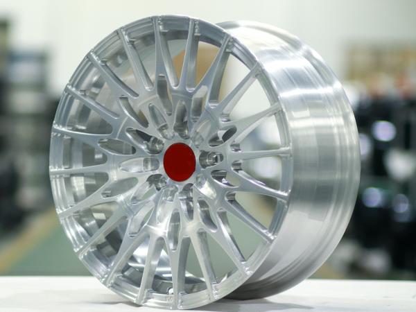 Custom forged 6061 aluminum alloy electroplate Chrome Slivery Brush Forged wheels rims