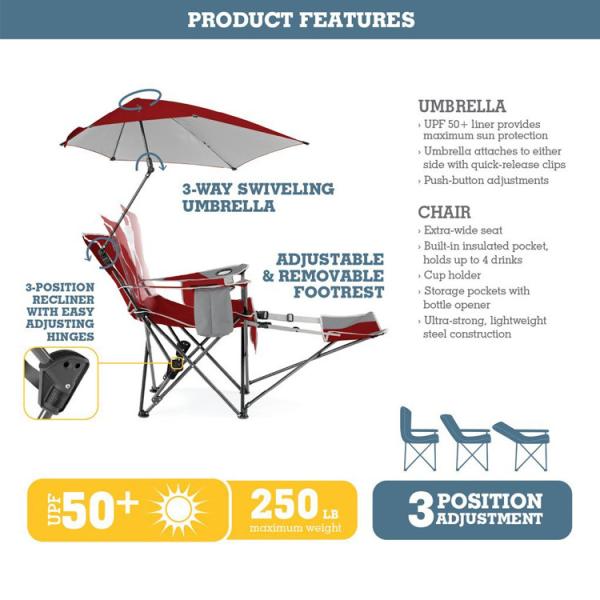 Instant Pop Up 1000D Oxford Fishing Camping Chair