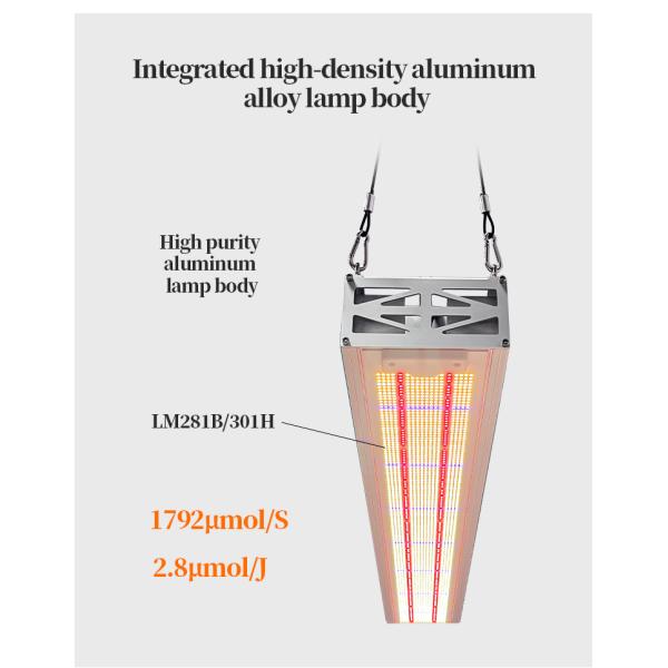 Lámparas de cultivo LED superiores de 640W de espectro completo para el crecimiento de plantas, para semilleros y floración en invernaderos