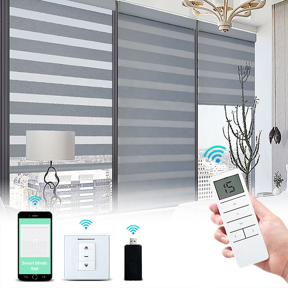 Полиэстер CCC ультра умный ослепляет Tuya Semi затеняя шторки светомаскировки Wifi