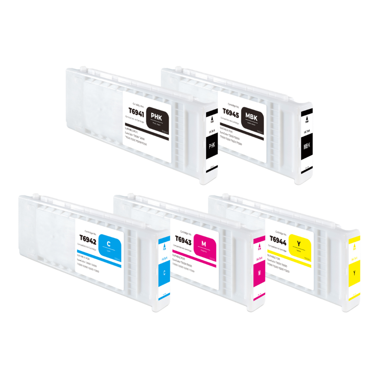 Betcolor Compatible Empty Colored for Cartridges for Bulk Packaging Model T694