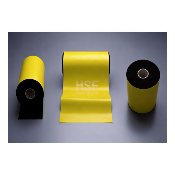 60μm Base Film 25μm Emboss Depth Yellow-Black Dual-Color CPP Film for Packaging and Industrial Marking