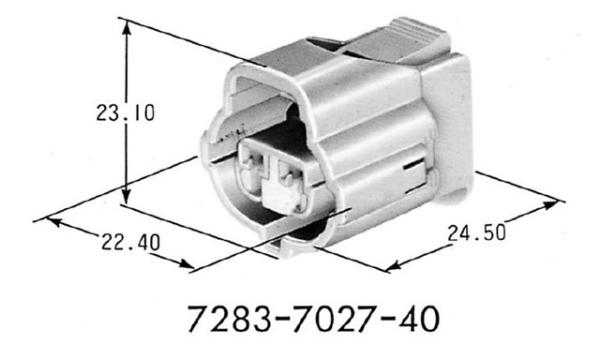 2P IAT Sensor Automotive Wire Connectors 1JZ-GTE / 2JZ-GTE 7283-7027 90980-11025
