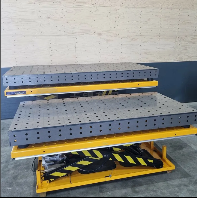 Synchronous Precision 3D Welding Table Hydraulic Lifting Mechanism
