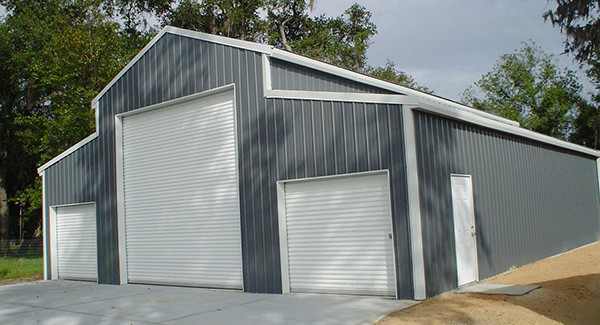 Q235 Q355B Steel Structure Shed Hot Dip Galvanized Painted Metal Shed Construction