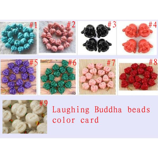 10 - шарика самоцвета 30мм шарики Лаугхтинг Будды красочного Семи драгоценного естественные