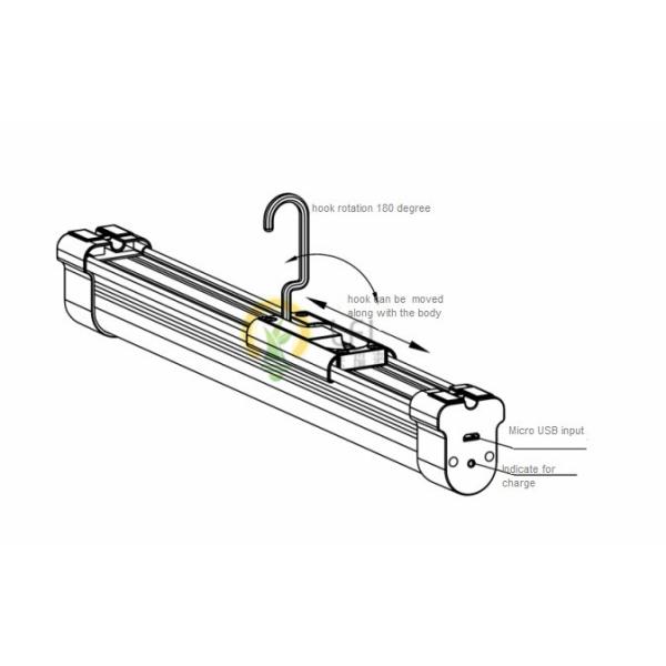 аварийное освещение света работы СИД банка батареи 8800Мах с сильными магнитом/крюком 620льм 7В