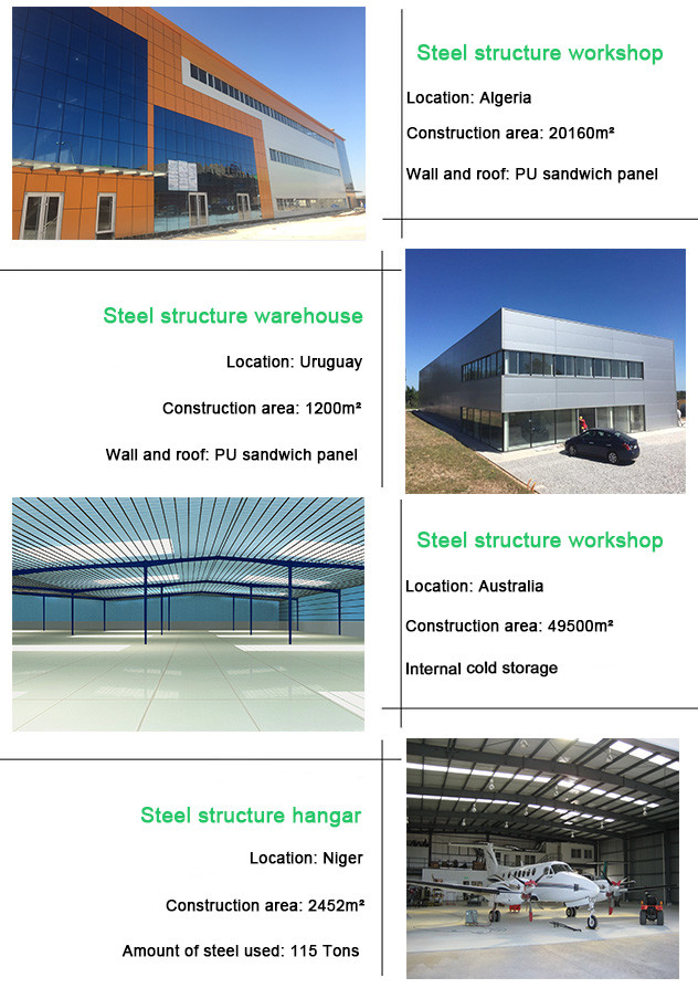 Конструкция на заказ Фабрика Стальные здания Преfabricated Hot Dip Galvanized