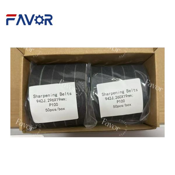 942J 296x19mm Abrasive Belts P100 Grit 100 Black 508-16-121 For Morgan Cutter Next 90
