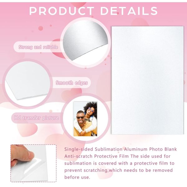 Blank Metal Aluminum Sheets For Sublimation DIY Photo Sign Wall Frame Poster For Living Room Bedroom
