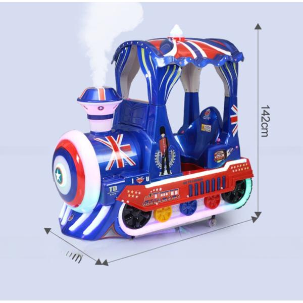 Venta caliente Juegos divertidos operados con monedas Swing Kiddies Rides British Train Kids Machine
