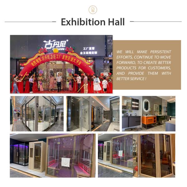 Luxury Shower Steam Wood Sauna Room