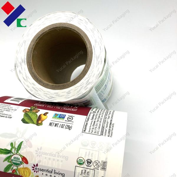 Essential Organic Rice Food Packaging Roll Film White PE Bright Color