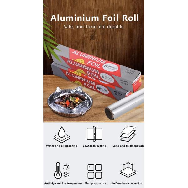 30 cm freidora de aire papel de aluminio 8011 horneado para el hogar papel de estaño no adhesivo