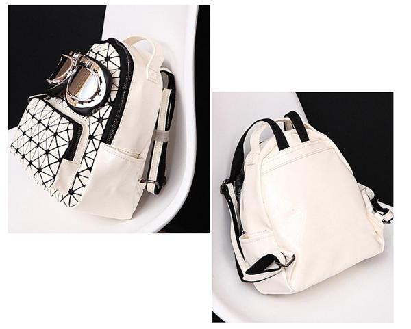 2016 new Backpack female Korean fashion personality solid color glasses bags