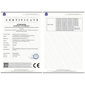 Shenzhen Anwell Touch Technology Co., Ltd. Certifications
