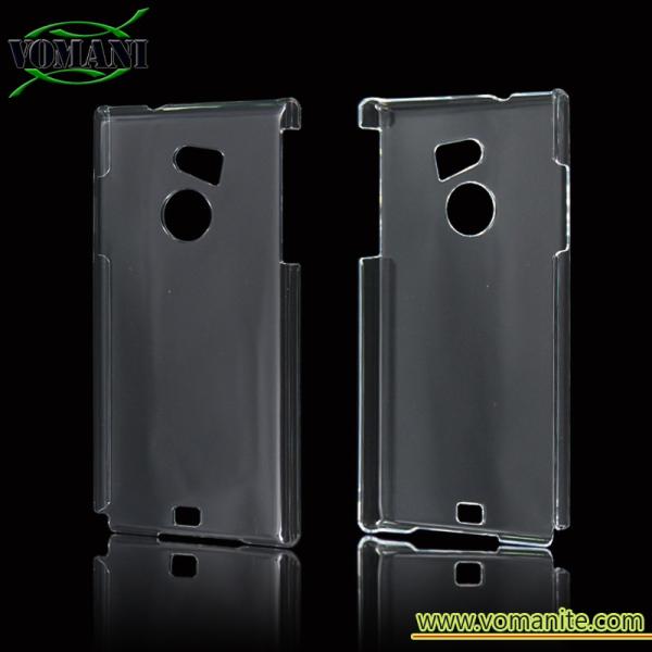 Customized Clear Plastic sublimation case for Fujitsu F-01H