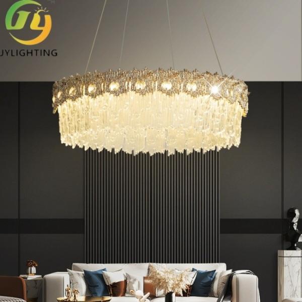 Modern Crystal Chandelier Luxury French Style LED Pendant Light for Living Room , Dining Room , Kitchen Island