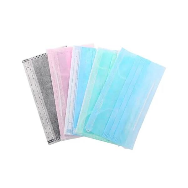 Anti Bacteria Disposable Nose Mask 4 Ply Carbon Face Mask With Ear Loop