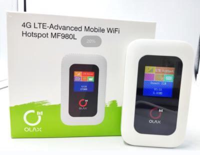 Bolso Wifi de OLAX 150Mbps MF980L com o router Mini Wifi Modem Hotspots do LCD 4G WIFI