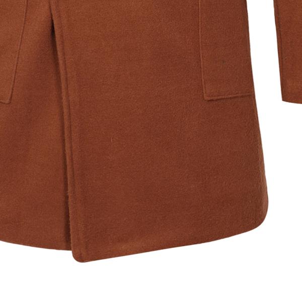 Oversized Mens Long Bomber Jacket , Adjustable Belt Long Double Breasted Trench Coat