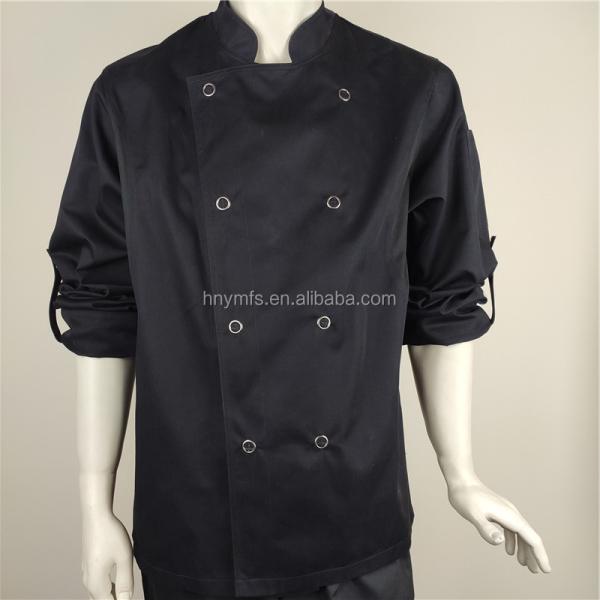 New Products waterproof oil repellent hotel uniform white long sleeves chef uniform coat