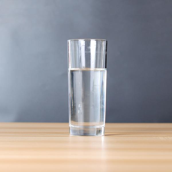 Transparent 11oz Water Drinking Glass 2.5mm Thickness With Chip Resistant Rim