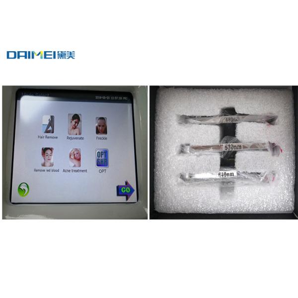 Portable IPL Hair Removal Machine 480nm/530 nm/640nm Wavelength With 8.4 Inch Screen