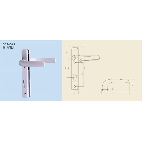 Алюминиевые замки патио цинка и ручки/замок патио с ключом