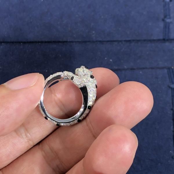 Car Tier High Quality 18K White Gold Ring Jewelry Natural Diamond Engagement Ring