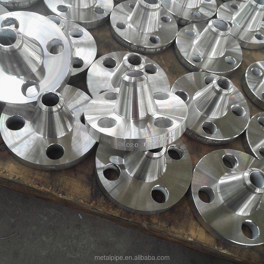 Forged Flanges Alloy 20 Nickel Alloy Welding Neck Flange RF 3'' 150# N08020 ASME B16.5