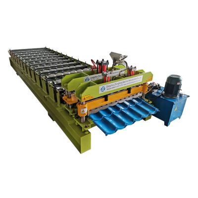 1100 Arc glazed tile roll forming machine roof tile making machine for 1250mm material