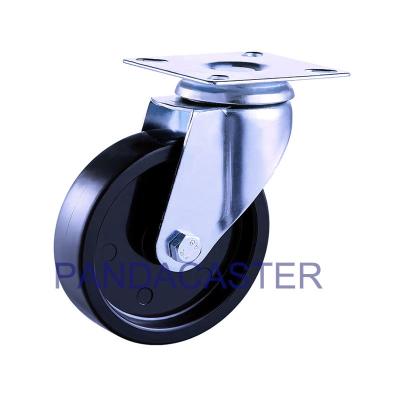 Durable Black Institutional Casters   Swivel PP Polypropylene Wheels