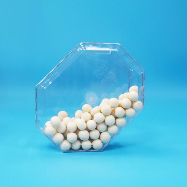 Empty Dried Fruit Candy Nuts Cookies PET Plastic Octagon Packaging Box Food Grade