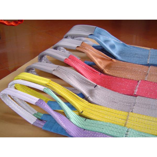 Красный слинг с подъемными скобами, тяжелая техника Веббинг полиэстера