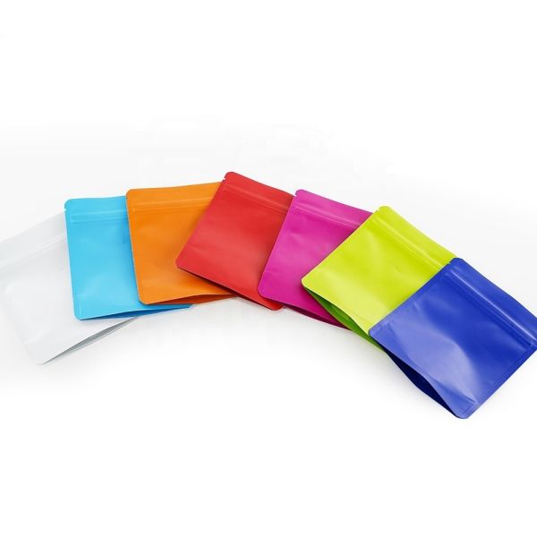 Recyclable Stock Customized Soft Touch Flat Mylarbag Die Cut Mylar Bag Ziplock Shape Packaging Bag Stand up Pouch for Food