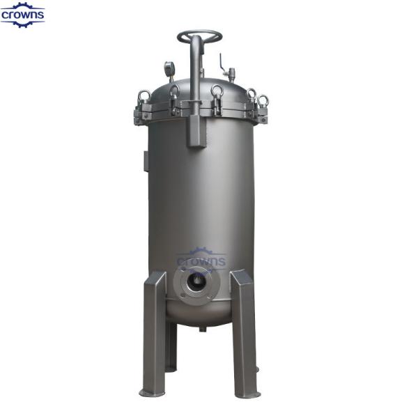 Industrial Single Bag Filter Stainless Steel 304/316L Bag Filter Housing For Water Treatment