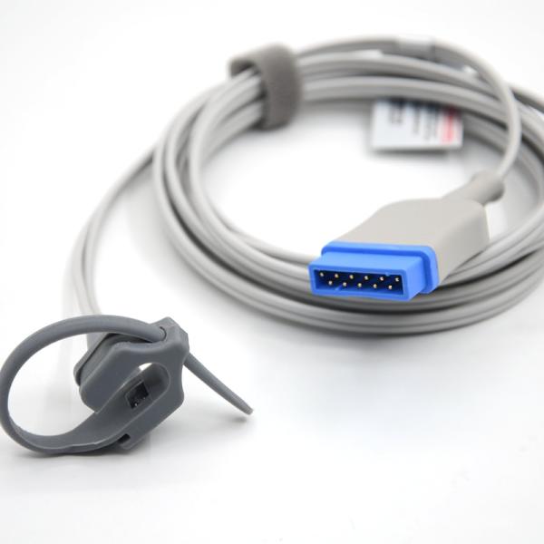 Reusable Adult Soft Tip Spo2 Sensor Probe Straps Spo2 Sensor Compatible GE Marquette 11pin Ge Spo2 Sensor
