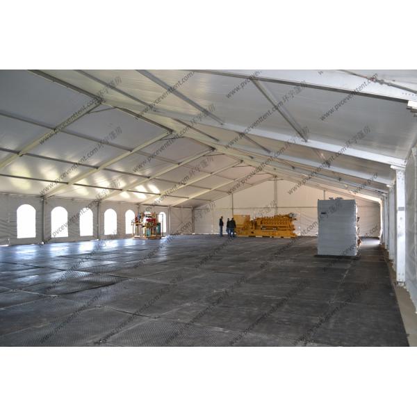 Blue Colored Portable Storage Tents Waterproof Steel As Semi - Permanent Warehouse