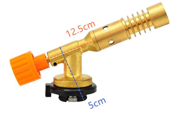 Free Rotation Portable 12cm Gas Heating Torch Flamethrower