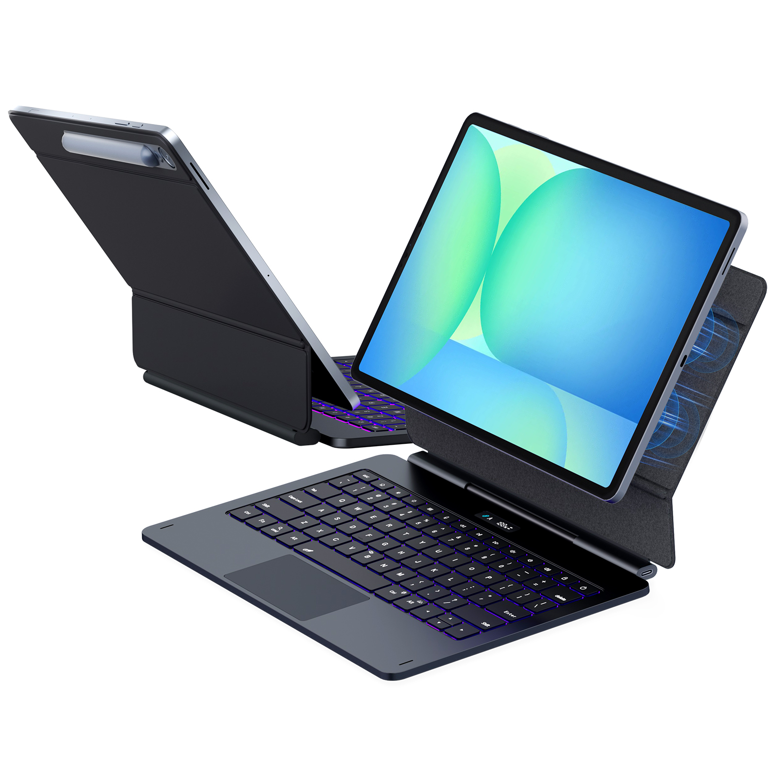 Scissor Key Magnetic Keyboard for Galaxy Tab S11 FE 13.1''7Color Backlit