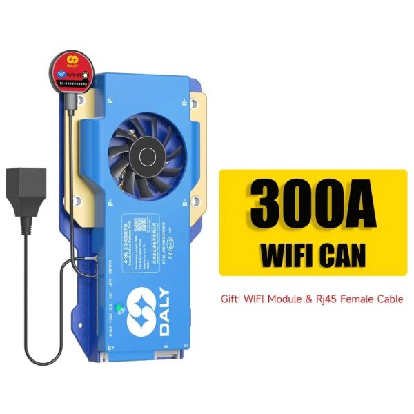 100 Balance BMS 12V/24V/48V/72V/84V 300A LiFePO4 Smart Bt WiFi BMS with Can RS485 Bt WiFi Lot Cloud