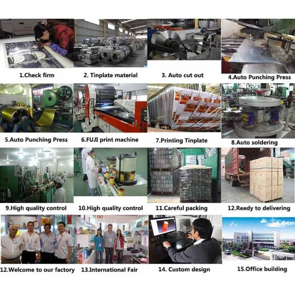 FDA Promotional Tin Cans , Octagon Champagne Dessert Wine Tin Box