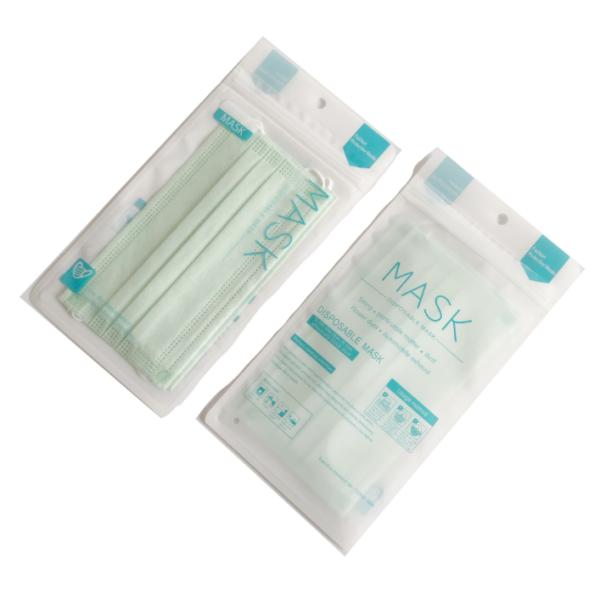 Custom Surgical Disposable N95 Face Mask Plastic Packing Bag 60mic